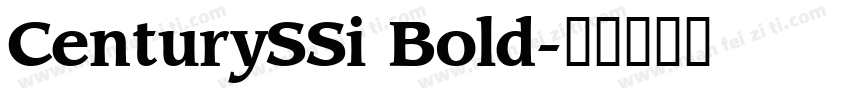 CenturySSi Bold字体转换